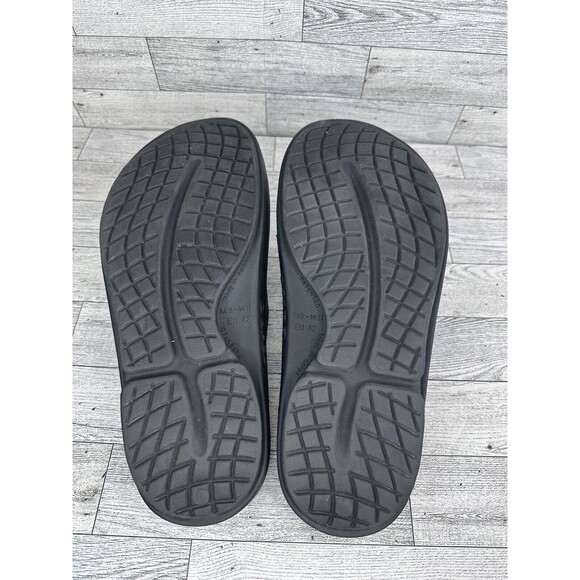 OOFOS OOahh Recovery Slides Sport Comfort Sandals Black Men’s Size 9 GUC - Picture 5 of 6